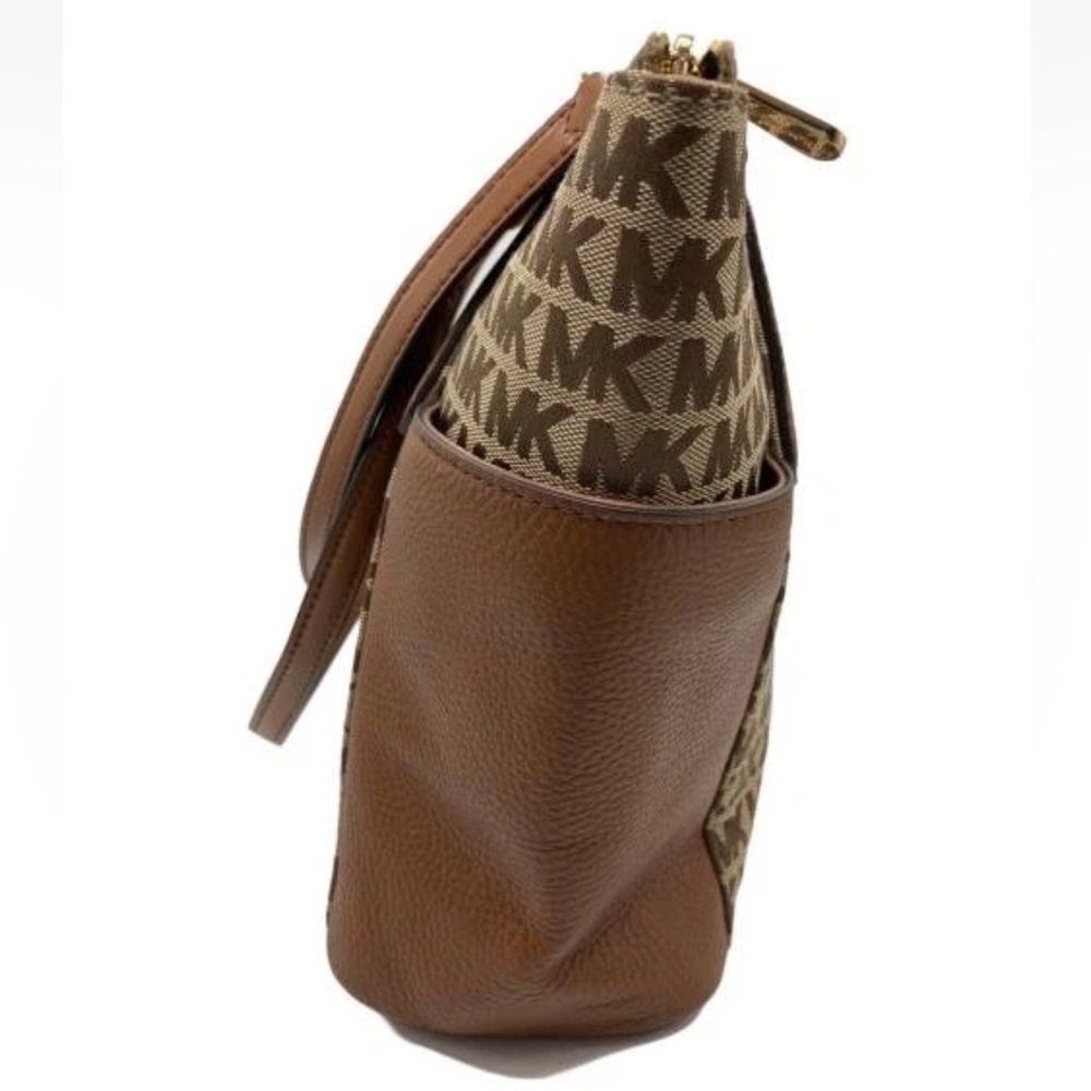 Michael Kors Brown MK Logo Tote - Picture 9 of 16